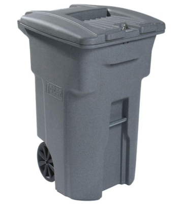 64 gal WHEELED WASTE CONTAINER GREY